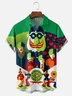 Moisture-wicking Music Band Instruments Cartoon Chest Pocket Casual Shirt