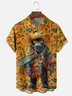 Moisture-wicking Cinco de Mayo Day of the Dead Mexican Bigfoot Chest Pocket Casual Shirt