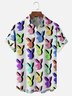 Moisture-wicking Bunny Rabbits Chest Pocket Hawaiian Shirt