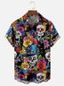 Moisture-wicking Cinco de Mayo Day of the Dead Mexican Skull Chest Pocket Casual Shirt