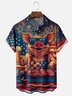 Moisture-wicking American Flag Chef Pig Beer Barbecue Chest Pocket Casual Shirt