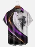 Moisture-wicking Gradient Geomatric Easter Jesus Christ Chest Pocket Casual Shirt