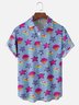Moisture-wicking Starfish Shell Chest Pocket Hawaiian Shirt