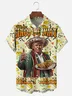 Moisture-wicking Funny Trump TACO Art Painting Chest Pocket Casual Shirt