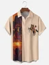 Moisture-wicking Wild Cowboy Art Passion Chest Pocket Bowling Shirt
