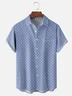 Moisture-wicking Geomatric Chest Pocket Casual Shirt