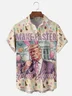 Moisture-wicking Make Easter Great Again Trump Art Avant-garde Chest Pocket Casual Shirt