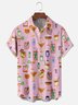 Moisture-wicking Funky Cocktail Chest Pocket Hawaiian Shirt