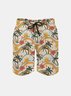 Men's Swim Trunks Hawaiian Tropical Palm Tree Beach Shorts with Pockets