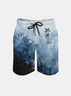 Men's Swim Trunks Hawaiian Beach Shorts with Pockets