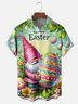 Moisture Wicking Easter Gnome Egg Chest Pocket Hawaiian Shirt
