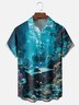 Moisture-wicking Pirate Ship Skeleton Treasure Chest Pocket Hawaiian Shirt