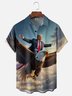 Moisture-wicking Trump Eagle Patriotic Chest Pocket Casual Shirt