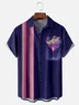 Moisture-wicking Breathable Frog Cocktail Chest Pocket Bowling Shirt