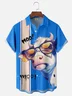 Moisture-wicking Fancy Cow Chest Pocket Casual Shirt