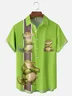 Moisture-wicking Crocodile Chest Pocket Bowling Shirt