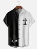 Moisture-wicking Easter Cross Egg Rabbit Chest Pocket Casual Shirt