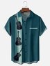 Moisture-wicking Guitar Chest Pocket Bowling Shirt