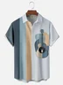 Moisture-wicking Music Guitar Chest Pocket Casual Shirt