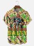 Moisture Wicking Cinco de Mayo Hat Skull Chest Pocket Hawaiian Shirt