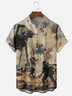 Moisture Wicking Star Chest Pocket Hawaiian Shirt