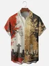 Moisture Wicking Cross Chest Pocket Hawaiian Shirt