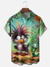 Moisture Wicking Funny Chicken Bug Chest Pocket Hawaiian Shirt