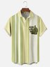 Moisture-wicking Fun Art "Peaceful War" Turtle Avant-garde Chest Pocket Bowling Shirt