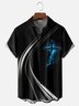 Moisture-wicking Easter Cross Chest Pocket Casual Shirt