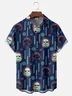 Moisture-wicking Star Robot Chest Pocket Casual Shirt
