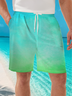 Moisture Wicking Gradient Casual Shorts