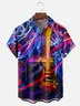 Moisture-wicking Music Guitar Amplifier Effects Chest Pocket Casual Shirt