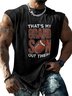 Mens Crewneck Tank Tops American Football Grandson Out There Beach Sleeveless Shirt