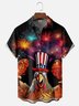 Moisture Wicking American Fun Chicken Fried Chicken Chest Pocket Hawaiian Shirt