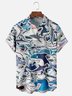 Moisture Wicking Shark Chest Pocket Hawaiian Shirt