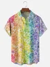 Moisture Wicking Floral Gradient Chest Pocket Hawaiian Shirt