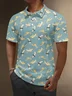 Moisture Wicking Banana Fruit Letters Funny Golf Polo