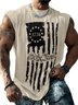 Mens Crewneck Tank Tops 1776 We the People Beach Sleeveless Shirt