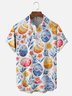 Moisture-wicking Easter Bunny Rabbit Eggs Chest Pocket Casual Shirt