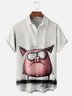 Moisture-wicking Pig Chest Pocket Hawaiian Shirt