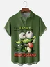 Moisture-wicking Crocodile Chest Pocket Hawaiian Shirt