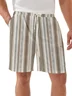 Moisture Wicking Striped Casual Shorts