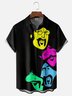 Moisture-wicking Music Rock Band Chest Pocket Casual Shirt