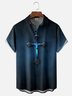 Moisture-wicking Easter Christian Cross Chest Pocket Casual Shirt