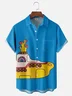 Moisture-wicking Music Band Chest Pocket Casual Shirt