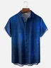 Moisture-wicking Science Fiction Digital Code Chest Pocket Casual Shirt