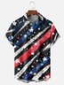Moisture-wicking American Independence Day Memorial Day Chest Pocket Casual Shirt