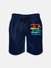 Men's Swim Trunks Hawaiian Tropical Palm Tree Beach Shorts with Pockets