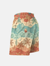 Men's Swim Trunks Hawaiian Tropical Palm Tree Beach Shorts with Pockets