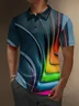 Moisture Wicking Abstract Gradient Golf Polo